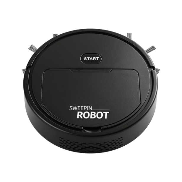 Dustapro compact black robot vacuum product view
